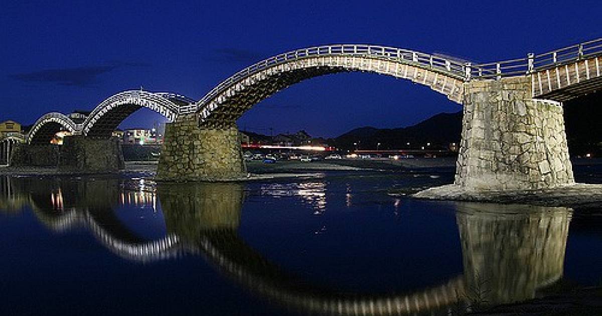 極上品！名品！山口岩国焼　錦帯橋　壺 極上品！名品！山口岩国焼 錦帯橋 壺